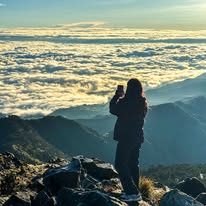Mar de nubes desde la montaña